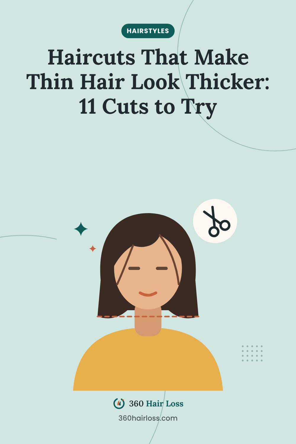 11 haircuts that make thin hair look thicker, a guide from 360 Hair Loss