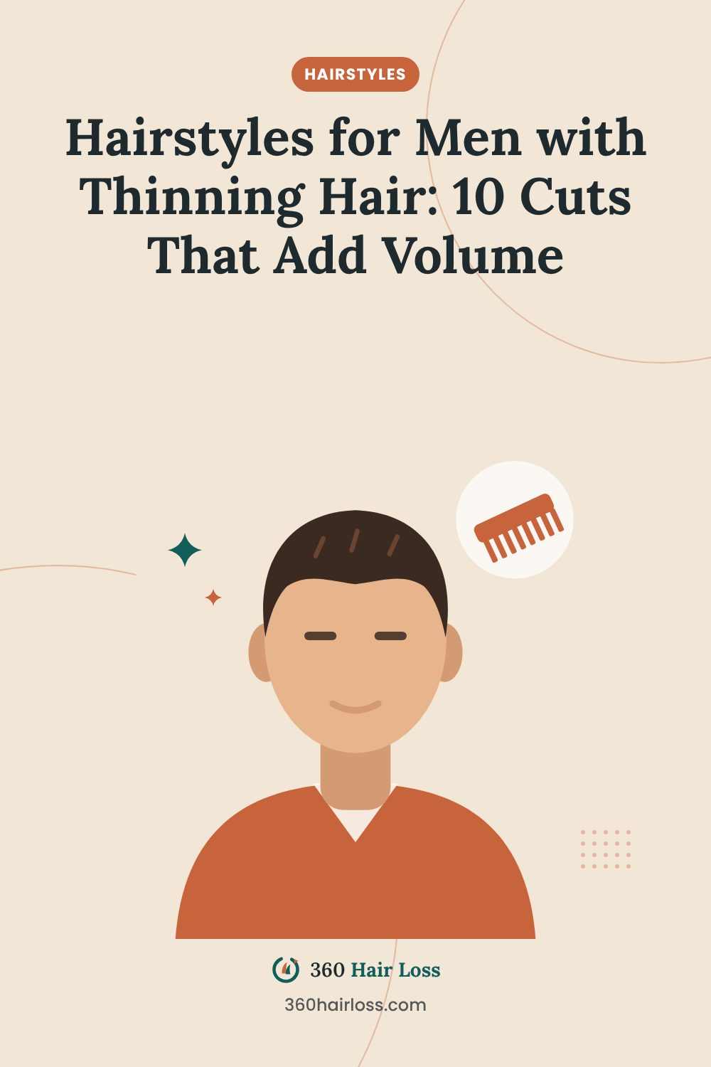 10 hairstyles for men with thinning hair, a guide from 360 Hair Loss