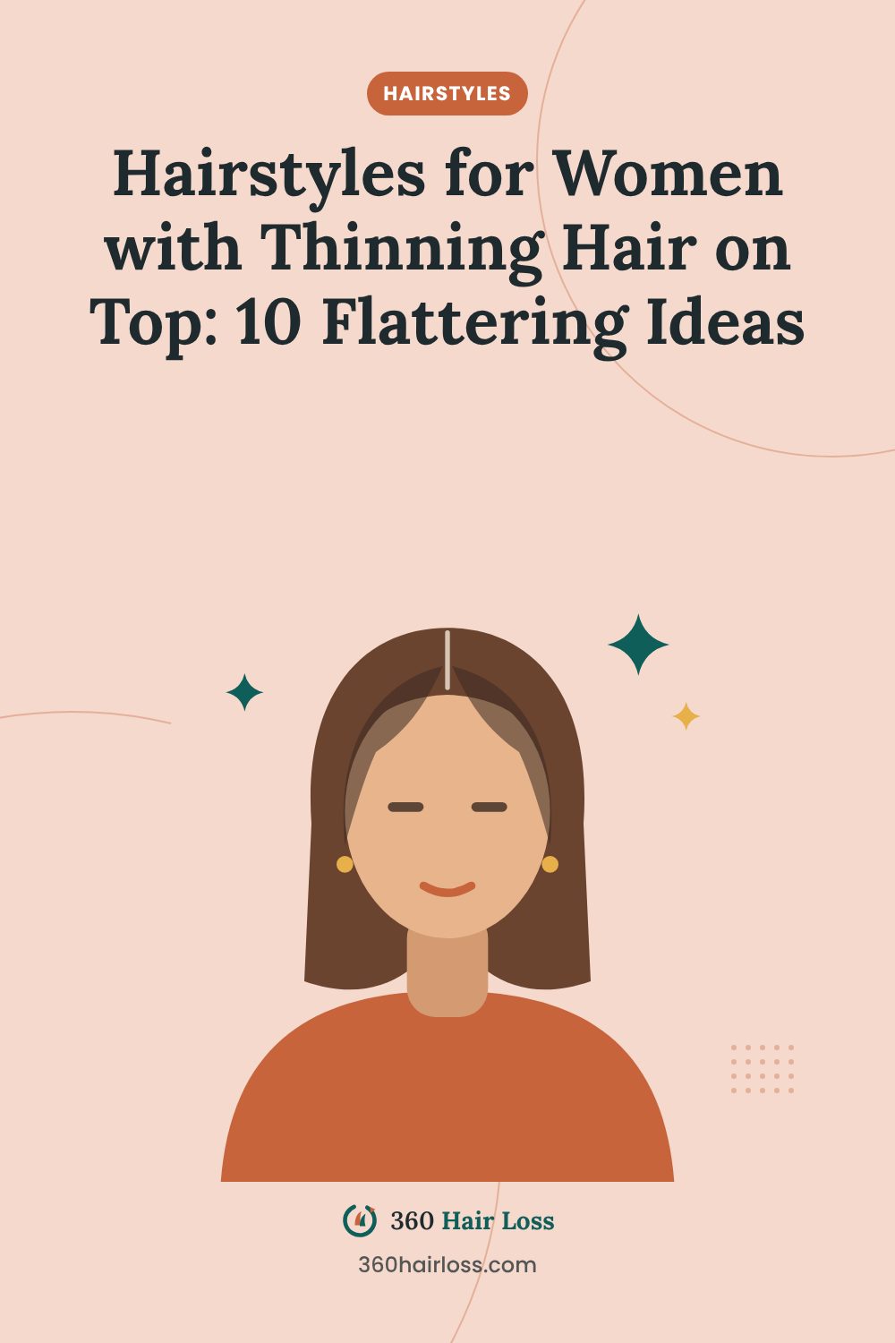10 hairstyles for thinning hair on top, a guide from 360 Hair Loss
