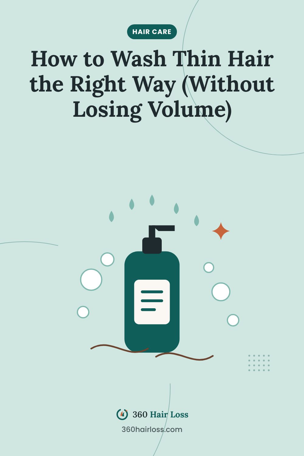 How to wash thin hair for more volume, a guide from 360 Hair Loss