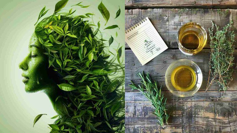 Green Tea Natural Treatment for Hair Loss Female