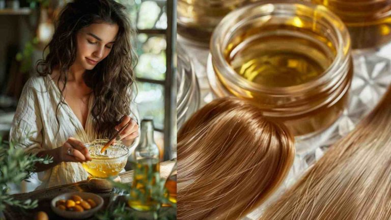 Honey and Olive Oil Mask Natural Treatment for Hair Loss Female