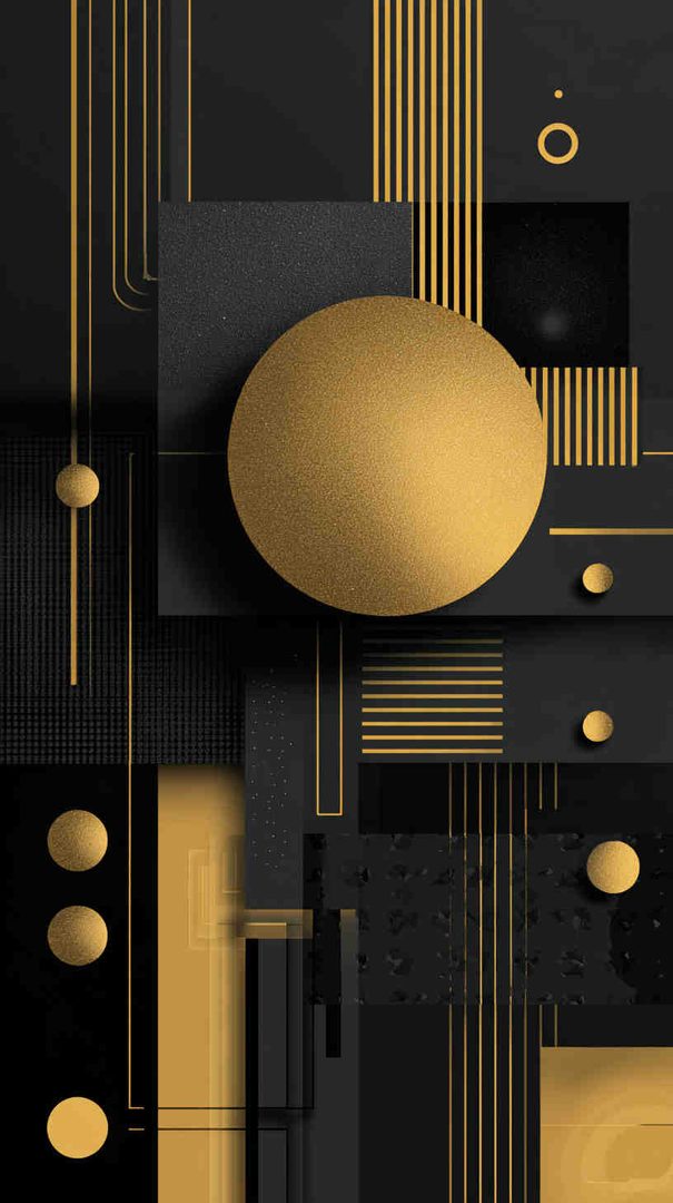 50+ Black Gold Wallpapers for iPhone & Android
