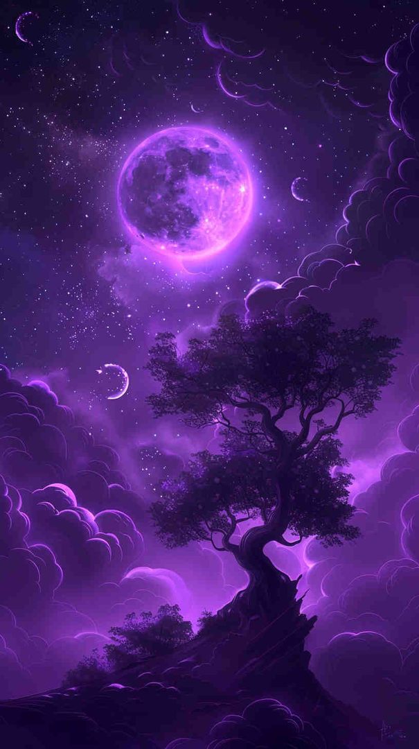 Dark Purple Wallpaper for Phone | Free 4K Download