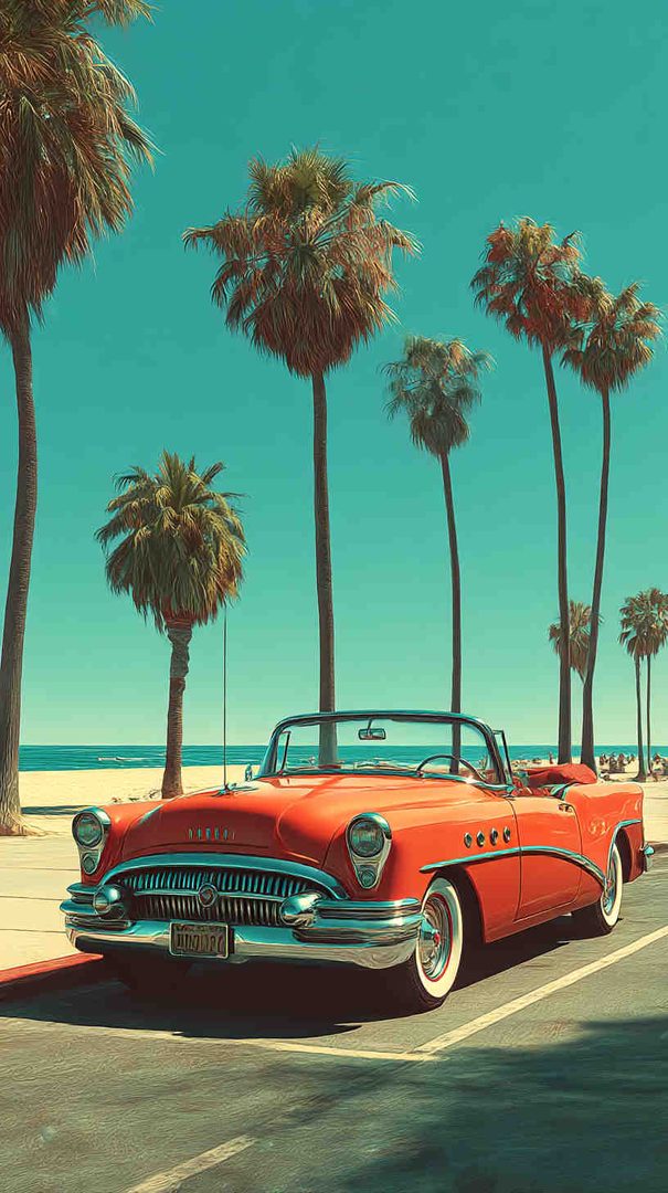 Retro Classic Car Wallpaper | Vintage Auto Vibes