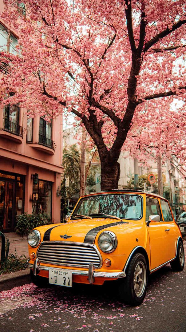 Mini Cooper Wallpaper – Cute Retro Car Aesthetic