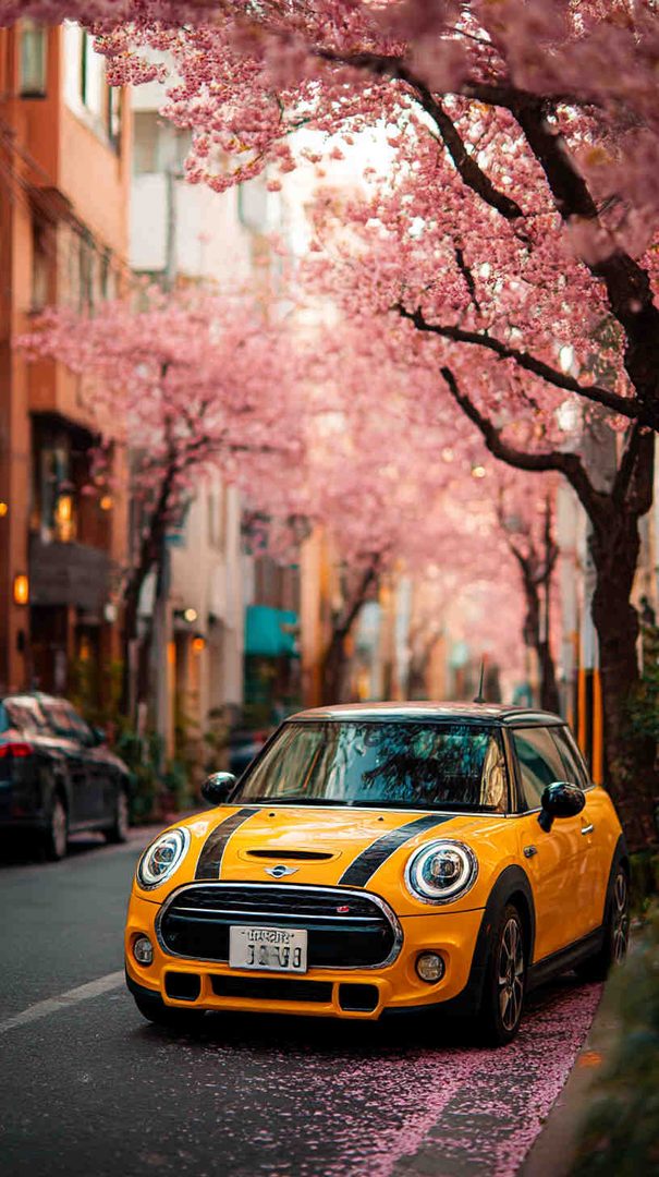 Mini Cooper Wallpaper – Cute Retro Car Aesthetic